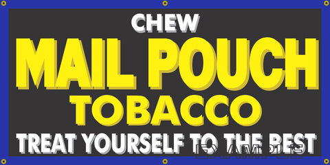 MAIL POUCH TOBACCO CIGAR SHOP VINTAGE OLD SCHOOL SIGN REMAKE BANNER SIGN ART MURAL 2' X 4'/3' X 6'