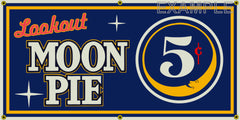 LOOKOUT MOON PIE GENERAL STORE VINTAGE OLD SCHOOL SIGN REMAKE BANNER SIGN ART MURAL 2' X 4'/3' X 6'
