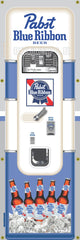 PABST BLUE RIBBON BEER PBR OLD VINTAGE VENDO VENDING MACHINE STYLE BANNER 2' X 6' SIGN ART MURAL