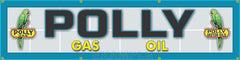 POLLY GAS SERVICE STATION MAIN LETTER SIGN REMAKE BANNER ART MURAL 24" x 96"