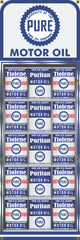 PURE OIL CAN RACK DISPLAY GAS STATION PRINTED BANNER SIGN MURAL ART 20" x 60"
