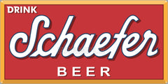 SCHAEFER BEER BAR PUB TAVERN OLD SIGN REMAKE ALUMINUM CLAD SIGN VARIOUS SIZES