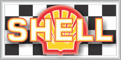 SHELL GAS STATION SERVICE GASOLINE OLD SIGN REMAKE ALUMINUM CLAD SIGN VARIOUS SIZES