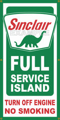 SINCLAIR DINO FULL SERVICE ISLAND VINTAGE OLD SCHOOL SIGN REMAKE BANNER SIGN ART MURAL 2' X 4'/3' X 6'