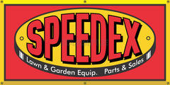 SPEEDEX LAWN AND GARDEN TRACTORS DEALER VINTAGE OLD SCHOOL SIGN REMAKE BANNER SIGN ART MURAL 2' X 4'/3' X 6'