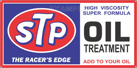 STP OIL TREATMENT RACING GAS STATION SERVICE GASOLINE OLD SIGN REMAKE ALUMINUM CLAD SIGN VARIOUS SIZES