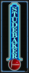 STUDEBAKER MOTOR CARS Neon Effect Sign Printed Banner VERTICAL 2' x 5'