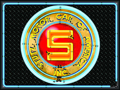 STUTZ DEALER Neon Effect Sign Printed Banner 4' x 3'