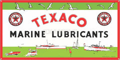TEXACO MARINE LUBRICANTS DEALER BOAT MARINE WATERCRAFT OLD SIGN REMAKE ALUMINUM CLAD SIGN VARIOUS SIZES