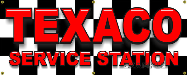 GAS STATION TEXACO LETTER STYLE BANNER LETTERING SIGN SHOP ART MURAL VARIOUS SIZES