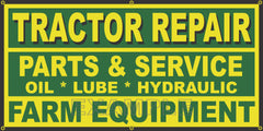 FARM TRACTOR REPAIR PARTS SERVICE DEALER OLD SIGN REMAKE BANNER SHOP ART CHOICE OF SIZE/COLORS